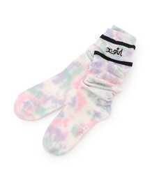 X-girl Stages | ラインロゴタイダイルーズソックス(ソックス/靴下)