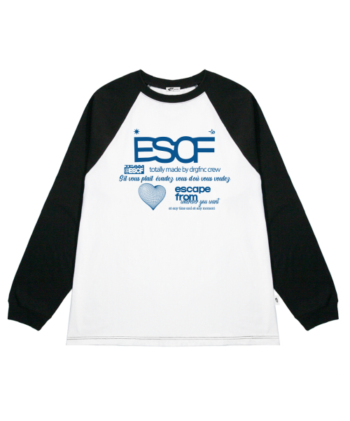 ESCAPEFROM(エスケープフロム)の「ブルーハートクルーコレクションプリントロングスリーブブラック(Tシャツ/カットソー・レディース・その他・MEDIUM/LARGE/SMALL)」の2枚目の写真