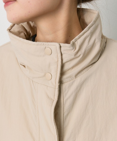 PUAL CE CIN（ピュアルセシン）の「【WEB限定】リバーシブルスタンドカラーパファージャケット（その他アウター・レディース・ブラック/ベージュ/カーキ・FREE）」の17枚目の写真