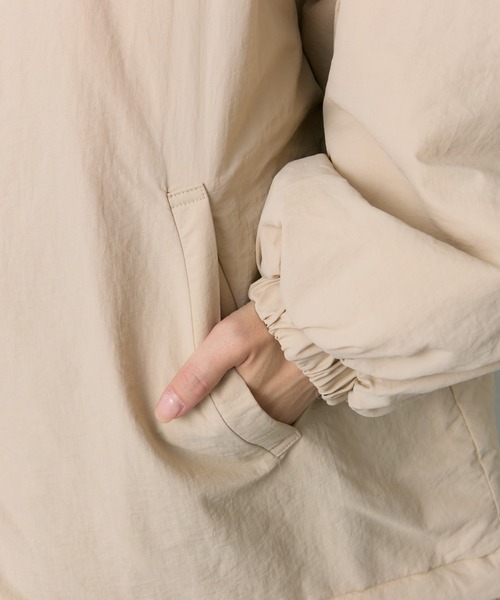 PUAL CE CIN（ピュアルセシン）の「【WEB限定】リバーシブルスタンドカラーパファージャケット（その他アウター・レディース・ブラック/ベージュ/カーキ・FREE）」の15枚目の写真