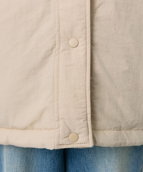 PUAL CE CIN（ピュアルセシン）の「【WEB限定】リバーシブルスタンドカラーパファージャケット（その他アウター・レディース・ブラック/ベージュ/カーキ・FREE）」の14枚目の写真