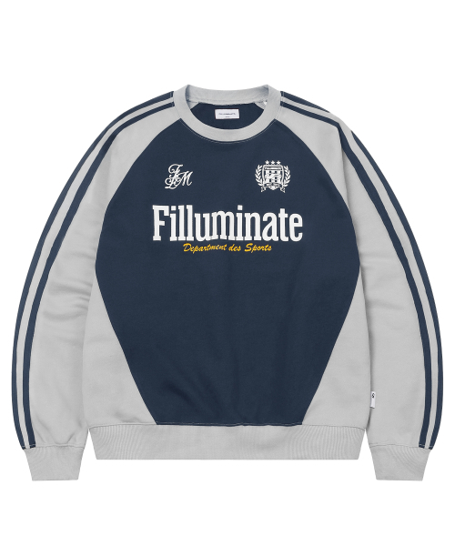 F.ILLUMINATE(フィルミネイト)の「スポーティラグランスウェットシャツ-ネイビー(スウェット・レディース・その他・MEDIUM/LARGE/SMALL)」の1枚目の写真