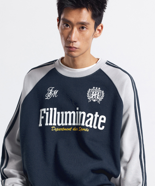 F.ILLUMINATE(フィルミネイト)の「スポーティラグランスウェットシャツ-ネイビー(スウェット・レディース・その他・MEDIUM/LARGE/SMALL)」の3枚目の写真