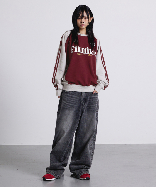 F.ILLUMINATE(フィルミネイト)の「スポーティラグランスウェットシャツ-ネイビー(スウェット・レディース・その他・MEDIUM/LARGE/SMALL)」の5枚目の写真