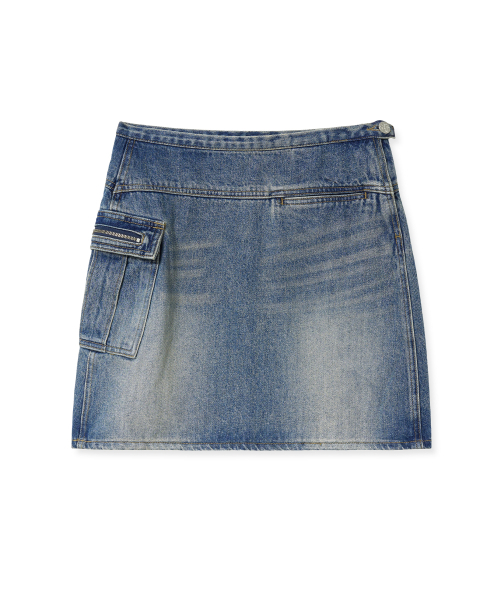 Midnight Move(ミッドナイトムーブ)の「cargo skirt (blue)(スカート・レディース・その他・MEDIUM/SMALL)」の2枚目の写真