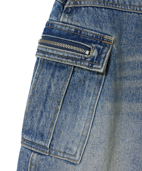 Midnight Move(ミッドナイトムーブ)の「cargo skirt (blue)(スカート・レディース・その他・MEDIUM/SMALL)」の3枚目の写真