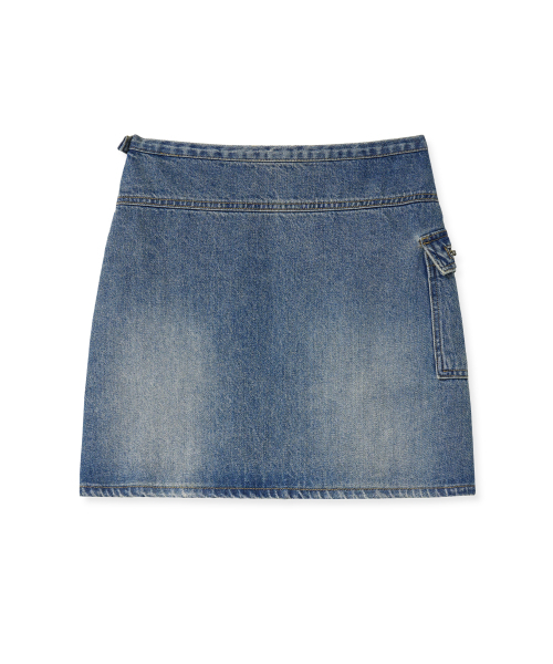 Midnight Move(ミッドナイトムーブ)の「cargo skirt (blue)(スカート・レディース・その他・MEDIUM/SMALL)」の4枚目の写真