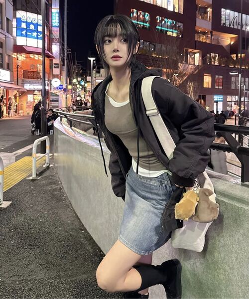 Midnight Move(ミッドナイトムーブ)の「cargo skirt (blue)(スカート・レディース・その他・MEDIUM/SMALL)」の6枚目の写真