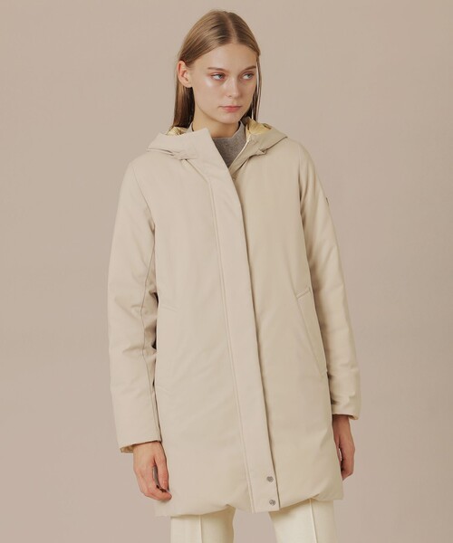 極美品✨ MACKINTOSH LONDON ロングダウンコート ベージュ 40 Precious12月号】【PONTELAND/ポントランド】リバーシブルダウンコート