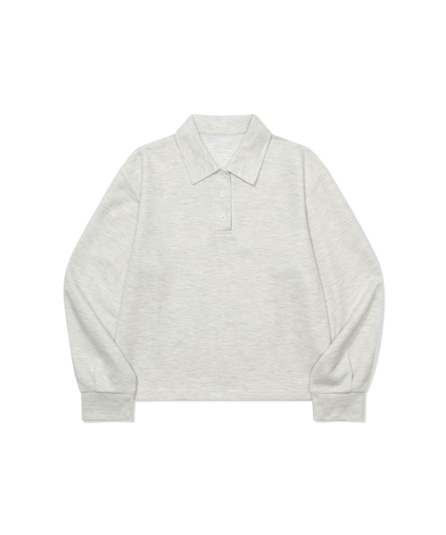 MOAA（モア）の「Solid Tone Polo Shirt (WHITE MELANGE)（ポロシャツ・レディース・その他・SMALL/MEDIUM）」の2枚目の写真