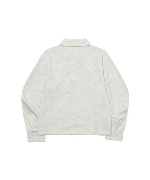 MOAA（モア）の「Solid Tone Polo Shirt (WHITE MELANGE)（ポロシャツ・レディース・その他・SMALL/MEDIUM）」の3枚目の写真