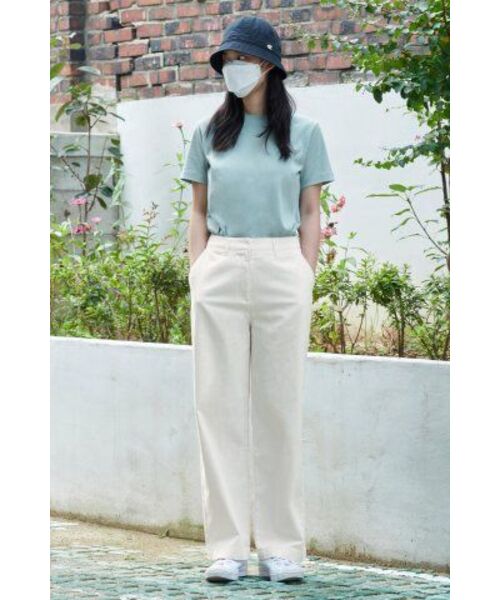 MUSINSA STANDARD WOMAN（ムシンサスタンダードウーマン）の「ウィメンズベーシッククルーネックTシャツ[ダスティミント]（Tシャツ/カットソー・レディース・その他・SMALL/MEDIUM/LARGE/X-LARGE/X-SMALL）」の8枚目の写真