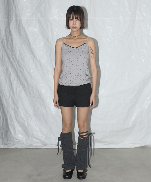 FANCY CLUB(ファンシークラブ)の「レーススターベーシックスリーブレス(GRAY)_F25QB094(Tシャツ/カットソー・レディース・グレー・FREE)」の3枚目の写真
