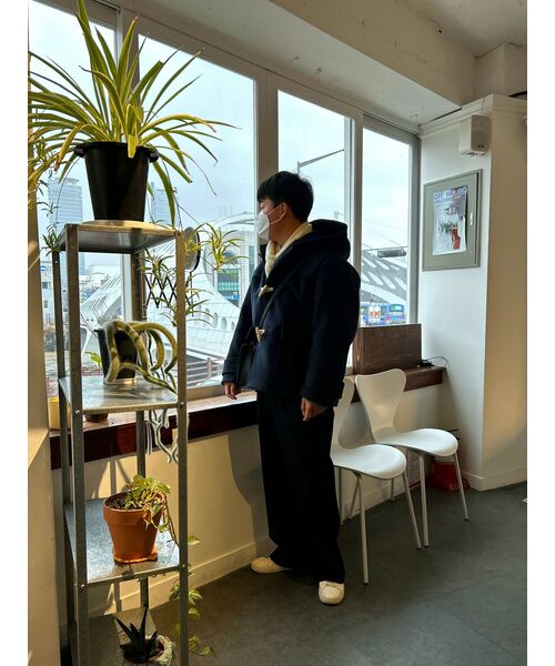 PARTIMENTO(パルティメント)の「オーバーサイズメルトンコンボイダッフルコートネイビー(チェスターコート・レディース・その他・MEDIUM/LARGE)」の12枚目の写真