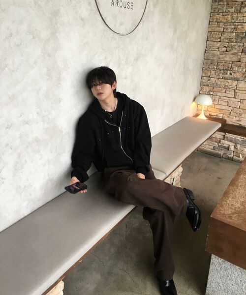 TOFFEE(トフィー)の「カーブドチノパンツ (ブラウン)(その他パンツ・メンズ・その他・SMALL/MEDIUM/LARGE/X-LARGE)」の10枚目の写真