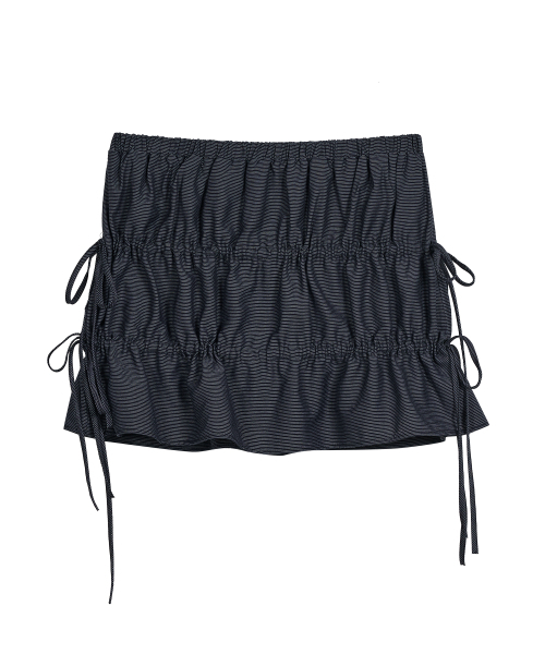 Stripe Strap Skirt [Blue]