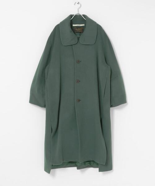 THE GOODLAND MARKET（ザグッドランドマーケット）の「cwtch　WOOL LONG COAT（ステンカラーコート・レディース・ブラック/グリーン/オートミール・FREE）」の9枚目の写真