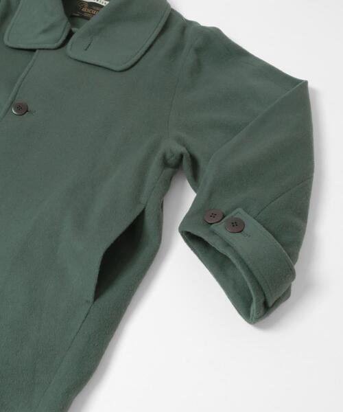 THE GOODLAND MARKET（ザグッドランドマーケット）の「cwtch　WOOL LONG COAT（ステンカラーコート・レディース・ブラック/グリーン/オートミール・FREE）」の10枚目の写真