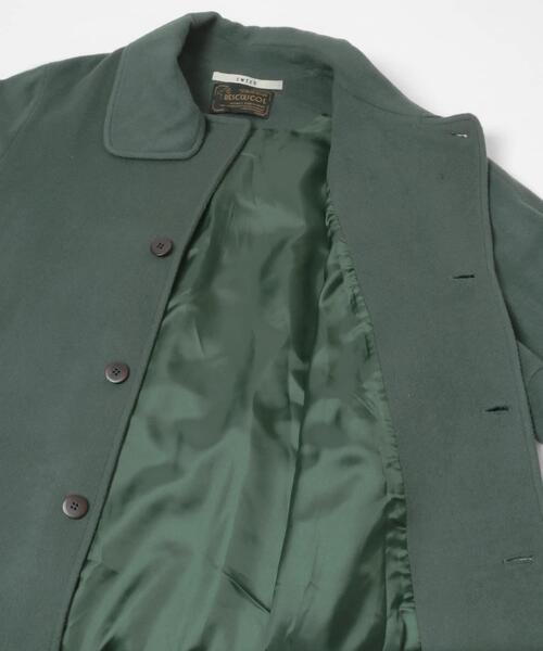 THE GOODLAND MARKET（ザグッドランドマーケット）の「cwtch　WOOL LONG COAT（ステンカラーコート・レディース・ブラック/グリーン/オートミール・FREE）」の11枚目の写真