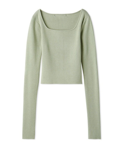 SNIDEL（スナイデル）の「ティペットファーニット（ニット/セーター・レディース・グレー/ライトベージュ/グリーン・F）」の22枚目の写真