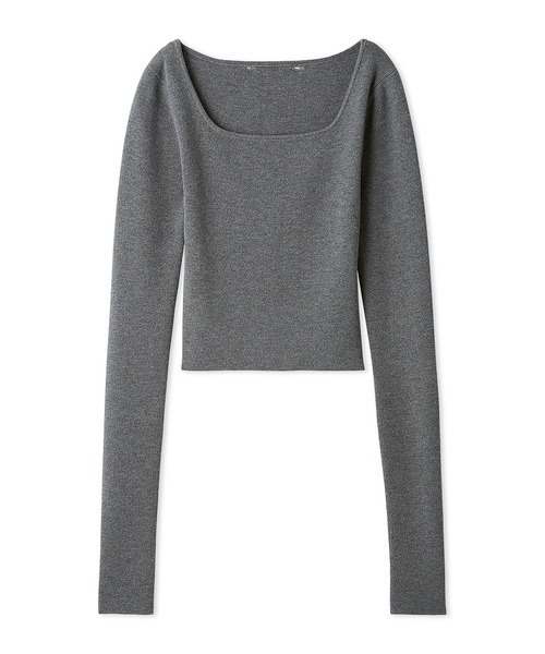 SNIDEL（スナイデル）の「ティペットファーニット（ニット/セーター・レディース・グレー/ライトベージュ/グリーン・F）」の18枚目の写真