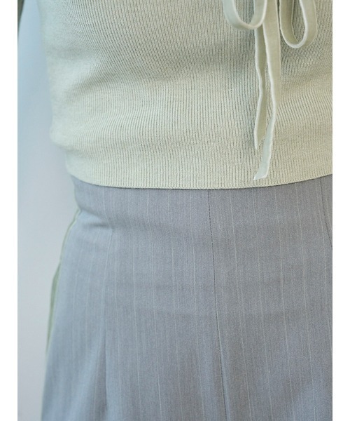 SNIDEL（スナイデル）の「ティペットファーニット（ニット/セーター・レディース・グレー/ライトベージュ/グリーン・F）」の8枚目の写真