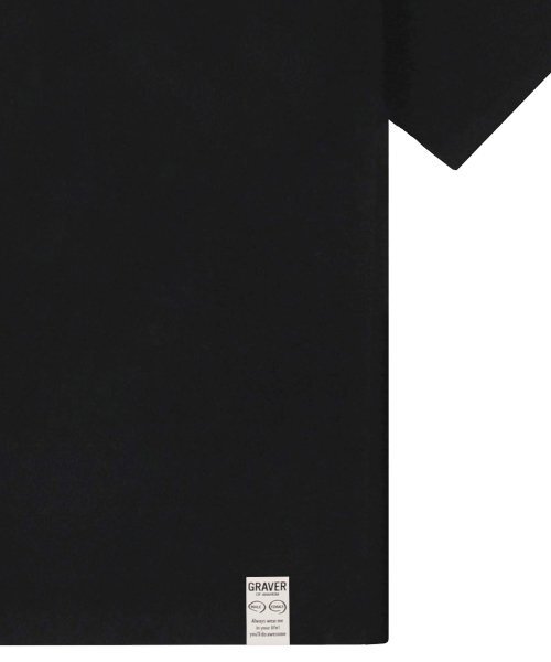 GRAVER（グレーバー）の「[ユニセックス]スモールマルチフラワードローイングスマイル半袖Tシャツ_ブラック（Tシャツ/カットソー・レディース・ブラック・X-LARGE/SMALL/MEDIUM/LARGE）」の4枚目の写真