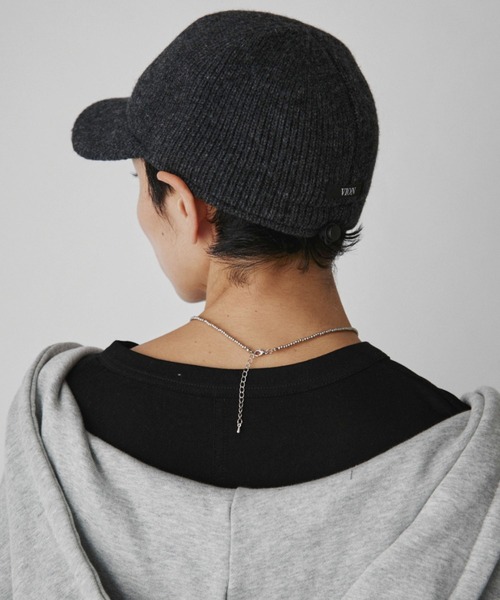 VION(ヴィオン)の「リブニットキャップ / Rib Knit Cap(キャップ・レディース・グレー/ベージュ・FREE)」の6枚目の写真