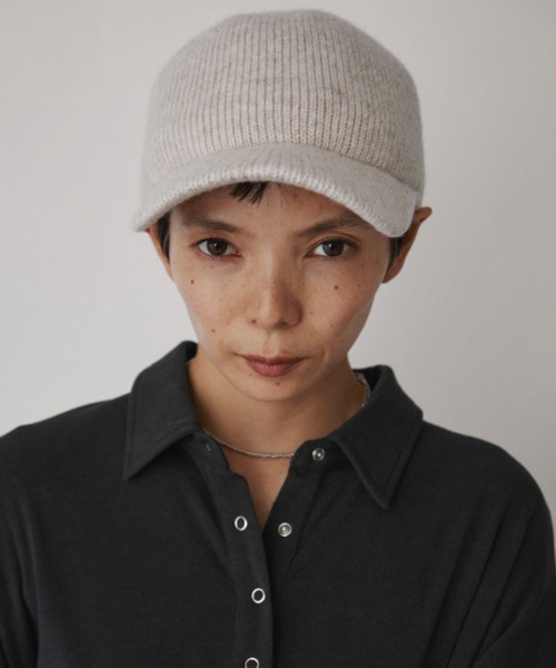 VION(ヴィオン)の「リブニットキャップ / Rib Knit Cap(キャップ・レディース・グレー/ベージュ・FREE)」の11枚目の写真