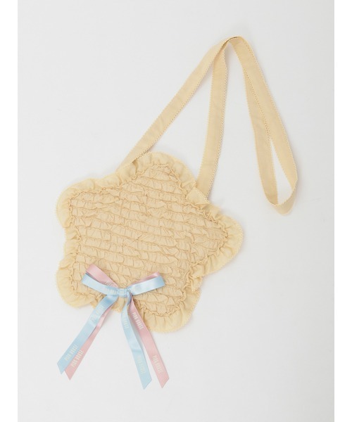PINK HOUSE（ピンクハウス）の「星形フリルポシェット（ショルダーバッグ・レディース・ブラック/ピンク/イエロー/ライトブルー/ホワイト・フリー）」の9枚目の写真