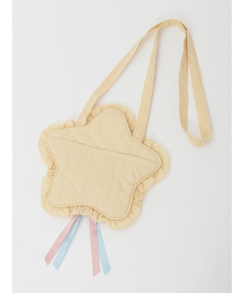 PINK HOUSE（ピンクハウス）の「星形フリルポシェット（ショルダーバッグ・レディース・ブラック/ピンク/イエロー/ライトブルー/ホワイト・フリー）」の10枚目の写真