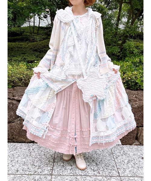 PINK HOUSE（ピンクハウス）の「星形フリルポシェット（ショルダーバッグ・レディース・ブラック/ピンク/イエロー/ライトブルー/ホワイト・フリー）」の6枚目の写真