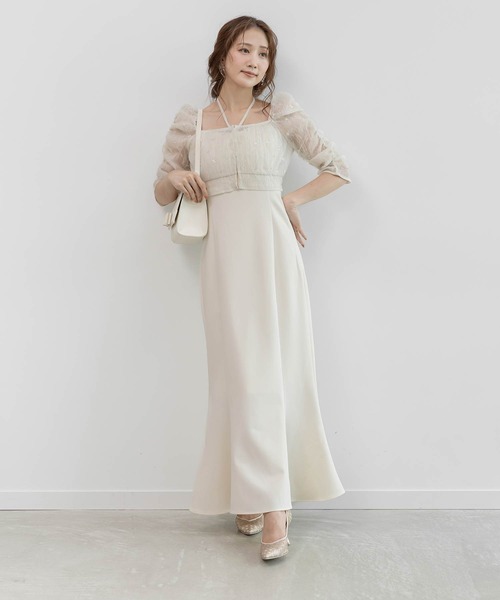 RANDA(ランダ)の「マルチWAYトップス&キャミワンピースセット(ワンピース・レディース・ピンク/アイボリー/ブルー・0/1)」の2枚目の写真
