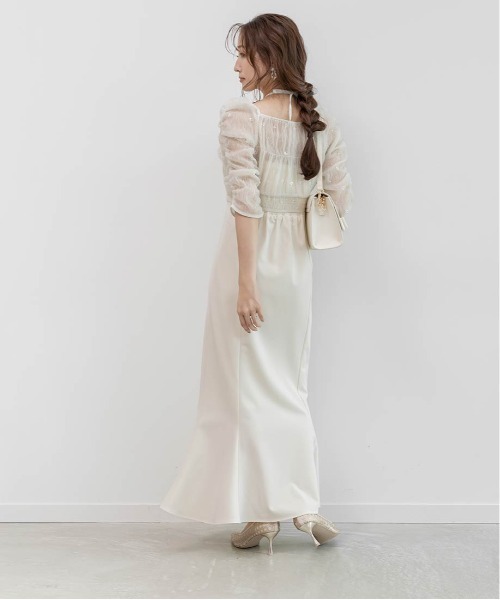 RANDA(ランダ)の「マルチWAYトップス&キャミワンピースセット(ワンピース・レディース・ピンク/アイボリー/ブルー・0/1)」の9枚目の写真