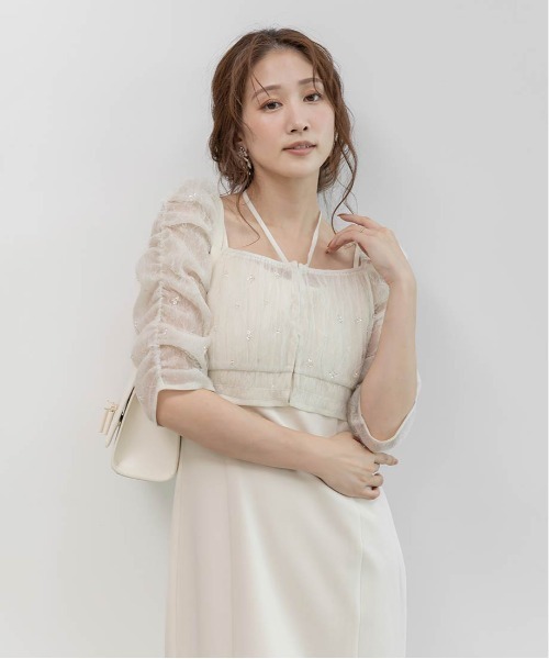 RANDA(ランダ)の「マルチWAYトップス&キャミワンピースセット(ワンピース・レディース・ピンク/アイボリー/ブルー・0/1)」の10枚目の写真