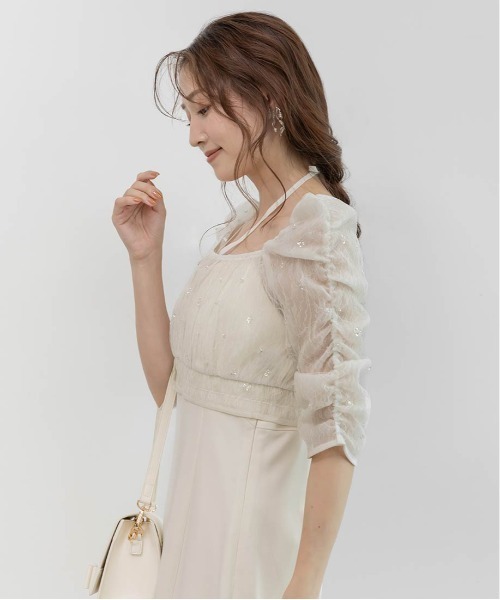 RANDA(ランダ)の「マルチWAYトップス&キャミワンピースセット(ワンピース・レディース・ピンク/アイボリー/ブルー・0/1)」の15枚目の写真