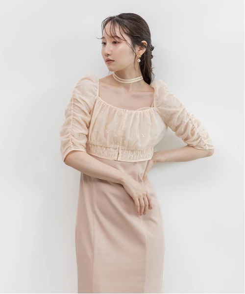RANDA(ランダ)の「マルチWAYトップス&キャミワンピースセット(ワンピース・レディース・ピンク/アイボリー/ブルー・0/1)」の19枚目の写真