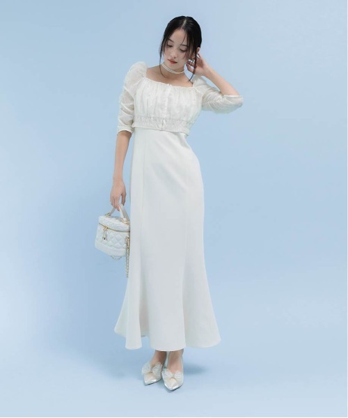 RANDA(ランダ)の「マルチWAYトップス&キャミワンピースセット(ワンピース・レディース・ピンク/アイボリー/ブルー・0/1)」の5枚目の写真