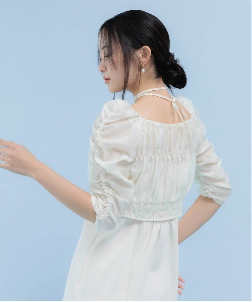 RANDA(ランダ)の「マルチWAYトップス&キャミワンピースセット(ワンピース・レディース・ピンク/アイボリー/ブルー・0/1)」の6枚目の写真