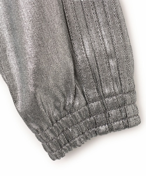 adidas(アディダス)の「adidas FIREBIRD TRACK TOP DENIM / アディダス ファイヤーバード トラックトップ デニム(その他アウター・レディース・シルバー・L/M/S)」の5枚目の写真