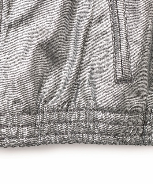 adidas(アディダス)の「adidas FIREBIRD TRACK TOP DENIM / アディダス ファイヤーバード トラックトップ デニム(その他アウター・レディース・シルバー・L/M/S)」の6枚目の写真