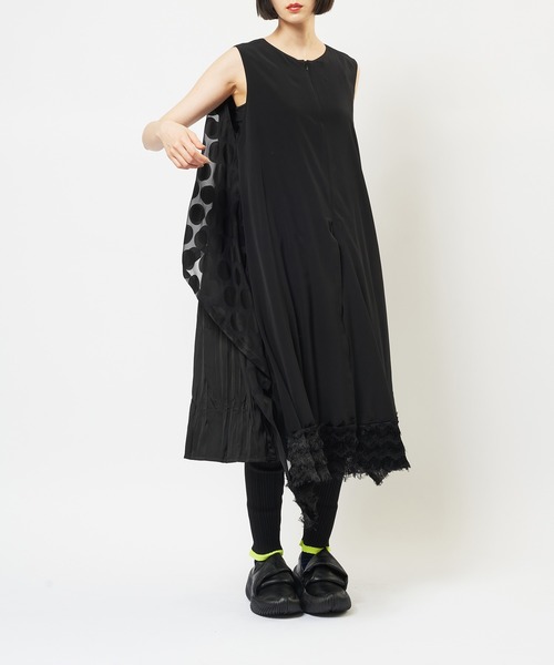 gomme(ゴム)の「ブラックライン レイヤーワンピース(ワンピース・レディース・ブラック・MEDIUM)」の17枚目の写真