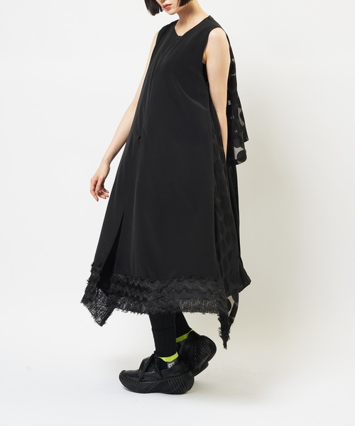 gomme(ゴム)の「ブラックライン レイヤーワンピース(ワンピース・レディース・ブラック・MEDIUM)」の19枚目の写真