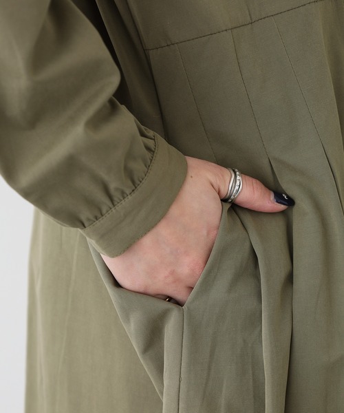 A.N.L（エーエヌエル　レーベル）の「A.N.L ステッチディティールシャツワンピース（シャツワンピース・レディース・キャメル/カーキ・38）」の16枚目の写真