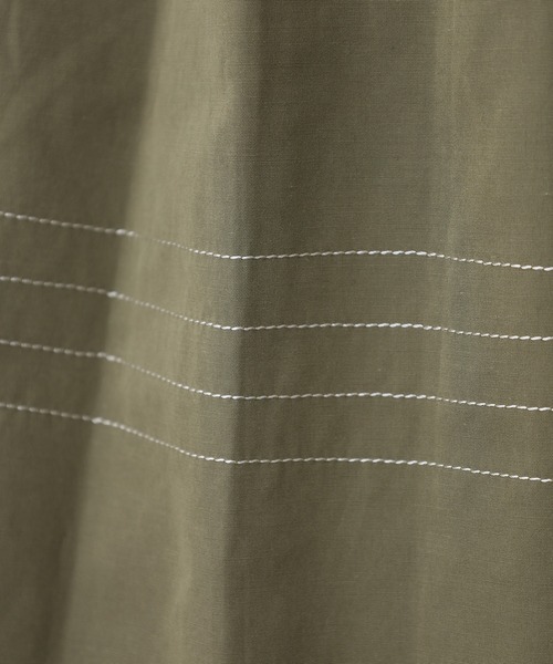 A.N.L（エーエヌエル　レーベル）の「A.N.L ステッチディティールシャツワンピース（シャツワンピース・レディース・キャメル/カーキ・38）」の20枚目の写真