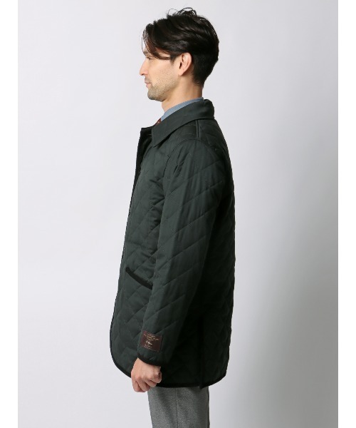 SUIT SQUARE(スーツスクエア)の「キルティングアウター CANONICO 21μPRUNELLE ウール 無地(その他アウター・メンズ・グリーン/ベージュ/ネイビー/チャコールグレー・S/M/L/LL)」の8枚目の写真