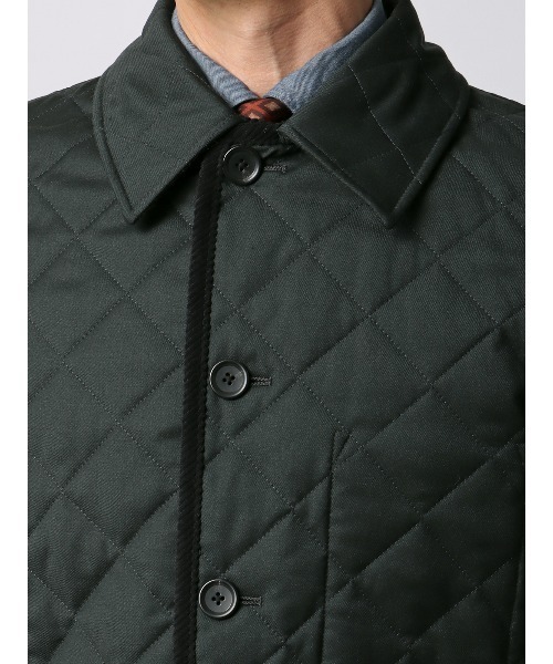SUIT SQUARE(スーツスクエア)の「キルティングアウター CANONICO 21μPRUNELLE ウール 無地(その他アウター・メンズ・グリーン/ベージュ/ネイビー/チャコールグレー・S/M/L/LL)」の11枚目の写真