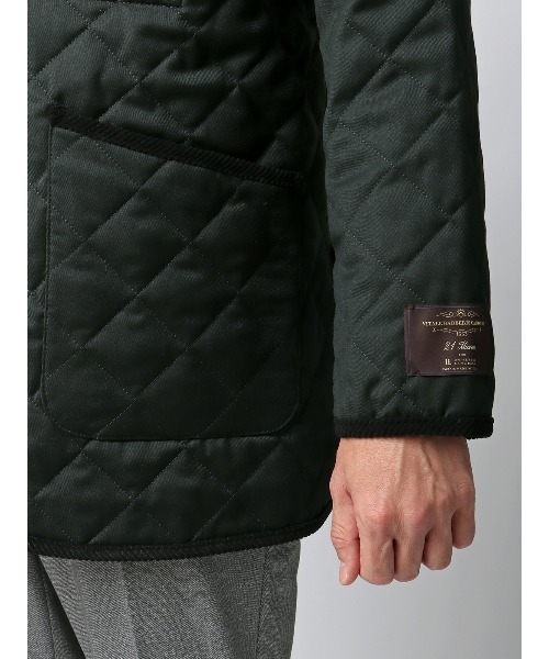 SUIT SQUARE(スーツスクエア)の「キルティングアウター CANONICO 21μPRUNELLE ウール 無地(その他アウター・メンズ・グリーン/ベージュ/ネイビー/チャコールグレー・S/M/L/LL)」の12枚目の写真