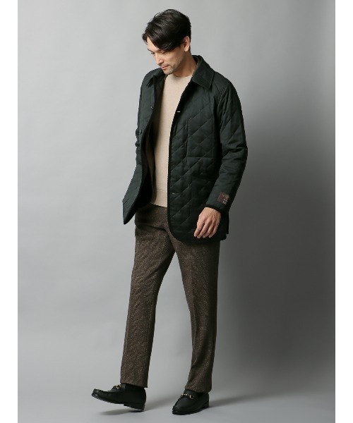 SUIT SQUARE(スーツスクエア)の「キルティングアウター CANONICO 21μPRUNELLE ウール 無地(その他アウター・メンズ・グリーン/ベージュ/ネイビー/チャコールグレー・S/M/L/LL)」の6枚目の写真