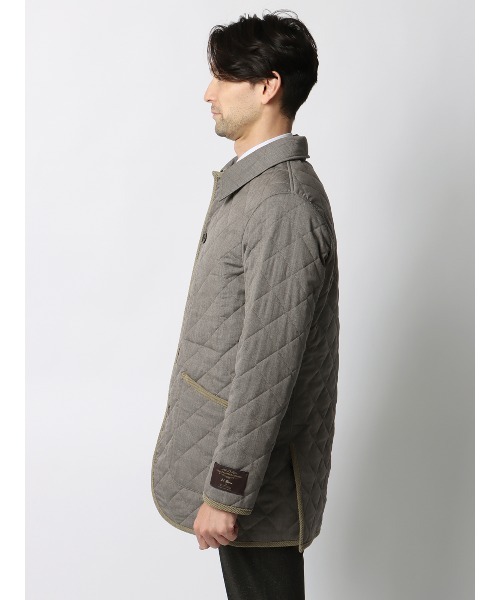 SUIT SQUARE(スーツスクエア)の「キルティングアウター CANONICO 21μPRUNELLE ウール 無地(その他アウター・メンズ・グリーン/ベージュ/ネイビー/チャコールグレー・S/M/L/LL)」の19枚目の写真